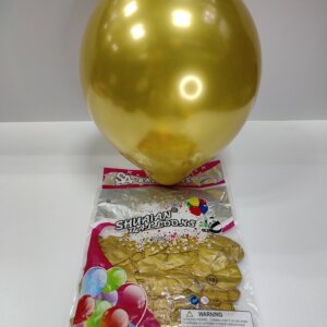 بوالين (لميع) لون دهبي مقاس "10 ,العدد "50