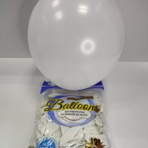 بوالين لون ابيض مقاس "12 ,العدد "100