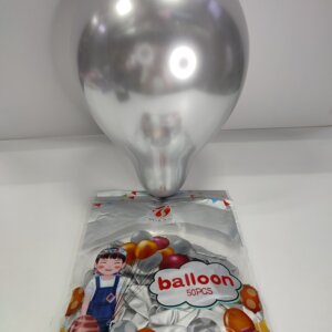 بوالين (لميع) لون فضي مقاس "10 ,العدد "50