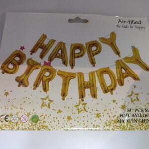 مجموعة بوالين عبارة HAPPY BIRTHDAY